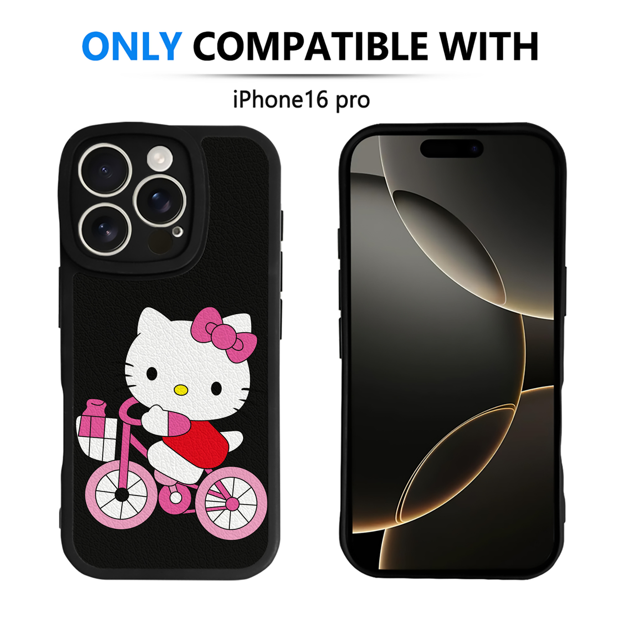 （画像用） Hello Kitty ハローキティ 【iPhone 16シリーズ対応】シリコンスマホケース（レザー調） 材質：シリコン